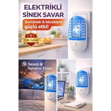 Esranın Dünyası Elektrikli Sinek Savar - Uv Işıklı Priz Tipi Sessiz Böcek Öldürücü Cihaz - Sinek Kovucu