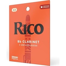 Esranın Dünyası Woodwinds - Rico Bb Klarnet Kamışları - Yeni Başlayanlar, Öğrenciler, Eğitimciler Için Hazırlandı - Güç 3,5, 3'lü Paket | Rico Organic Yapraklar Hafif Tepki, Sıcak Ses ve Güvenilir Performans Sunar.
