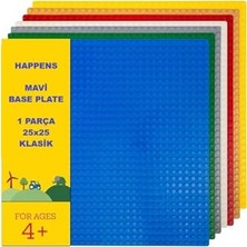 Esranın Dünyası Classic Mavi Plaka, +4 Yaratıcı Oyuncak Yapım Seti (1 Parça) 25CMX25CM, Baseplate