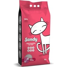 Esranın Dünyası Sandy Sodyum Bentonit Ultra Topaklaşan Bebek Pudralı Doğal Kedi Kumu 10 kg