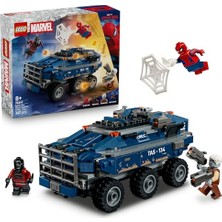 Esranın Dünyası LEGO Marvel Örümcek Adam Hapishane Nakliye Aracı Takibi 76349 | 8 Yaş ve Üzeri Çocuklar Için Örümcek Adam ve Bir Dodc Muhafızı Minifigürü Içeren Oyuncak Yapım Seti, Hediye Fikri (367 Parça)