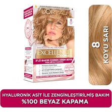 Esranın Dünyası L’oréal Paris Excellence Creme 8 Koyu Sarı Saç Boyası