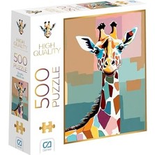 Esranın Dünyası Zürafa 500 Parça 2,2mm Kalınlık 33X48CM Profesyonel Hobi Puzzle Yapboz Serisi