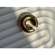 Stainles Steel Gold Kalın Tasarım Ear Cuff