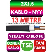 Esranın Dünyası Öznur 2x1,5 Nyy Yeraltı Kablosu, 13 Metre