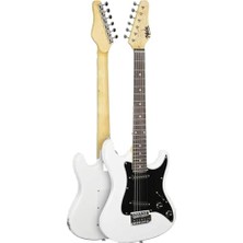 Esranın Dünyası Midex CEG-36WH 8-12 Yaş Çocuklar Için Amfili Full 3/4 36 Inç Elektro Gitar Seti White