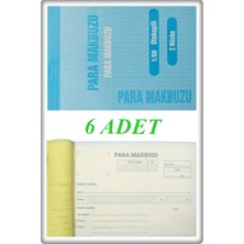 TAN EXPRESS Para Makbuzu Otokopili 1/50-2 Nüsha 10X14 cm 6 Adet