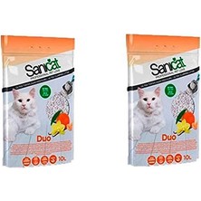 Esranın Dünyası Duo Vanilya ve Mandalina Aromalı Kedi Kumu 10 Lt x 2 Adet