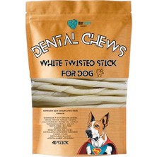 Esranın Dünyası Beyaz Burgu Çubuk Köpek Ödül ve Çiğnemi Kemiği- 40 Adet Maxi Paket
