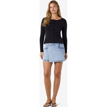 Noisy May Nmnoami Hw Short Denım Skort AZ359LB 27038714 Kadın Denım Şort Etek