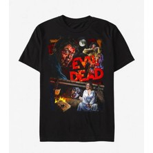 Comvicho Evil Dead Baskılı Siyah Tişört