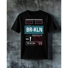 Comvicho Brooklyn Newyork 3 Baskılı Oversize Tişört