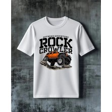 Comvicho Rock Crawler Offroad Adventure Baskılı Oversize Tişört