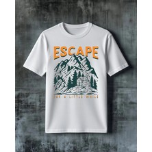 Comvicho Escape Dag Orman Baskılı Oversize Tişört