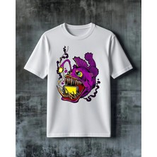 Comvicho Bas Monster Baskılı Oversize Tişört