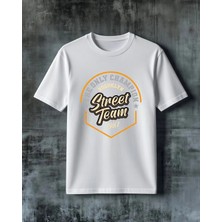 Comvicho Street Team Brooklyn Baskılı Oversize Tişört