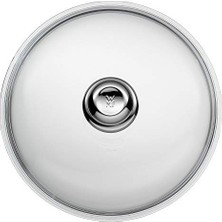 Esranın Dünyası Wmf 28 cm Cam Tava Kapağı, Metal Kulplu, Isıya Dayanıklı Cam, 28 cm Tavalar Için, Bulaşık Makinesinde Yıkanabilir