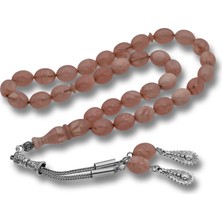 DMR Elegance Metal Püsküllü Sıkma Kehribar Tesbih
