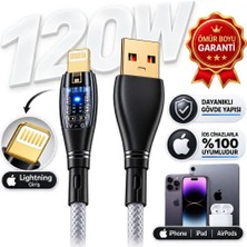 Schitec 6A 120W Usba To Lightning 1metre Hızlı Data ve Şarj Kablosu Beyaz YK233B