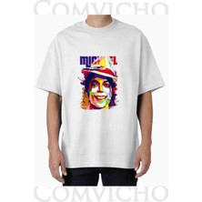 Comvicho Unisex Mıchael V1 Tasarım Baskılı Oversize Tişört