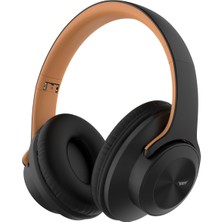 1001 BF16 Kulaklık Bluetooth 5.3, 18 Saat Oynatma, 3 Eq Mod, Hoparlör Modu (Siyah-Kahverengi)