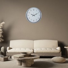 Egecen Beyaz Dekoratif Sade 52 x 52 cm Duvar Saati