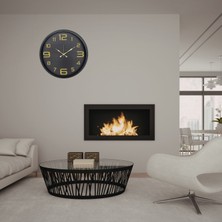 Egecen Siyah Gold Rakamlı 52 x 52 cm Duvar Saati