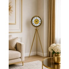 Egecen Gold Osmanlı Motifli Tripod Ayaklı Saat