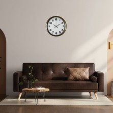 Egecen Antik Stil Eskitme 40 cm Metal Duvar Saati