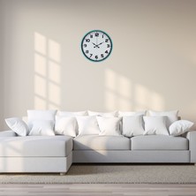 Egecen Elegance Turkuaz 36 cm Duvar Saati