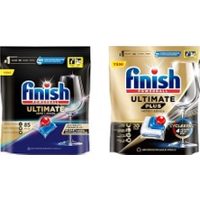 1001 Ultimate 85 Kapsül + Finish Ultimate Plus 20 Kapsül Bulaşık Makinesi Tableti