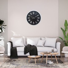 Egecen White Carbon Monarch 52 x 52 cm Duvar Saati