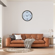 Egecen Eskitme Modern 52 cm Metal Dekoratif Duvar Saati