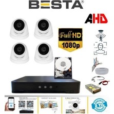 Egecen 5 Mp Lens 2mp 1080P Full Hd Iç Mekan Dome Güvenlik Kamera Seti 1 Tb HDD Dahil