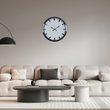 Egecen Krom Pure Simple Desenli 52 x 52 cm Duvar Saati