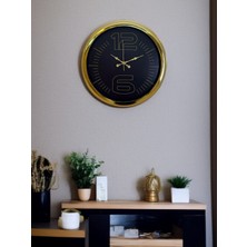 Egecen Elite Luxury Gold 40 cm Metal Duvar Saati