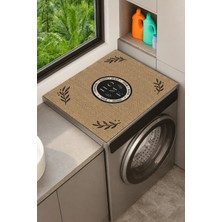 Valerine Life Çamaşır Kurutma Makinesi Üstü Düzenleyici Matı Sıvı Geçirmez Örtü Hasır Ev Arması