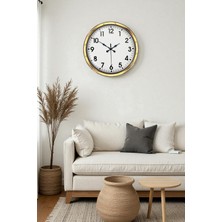 Egecen 40 cm Metal Gold Standart Duvar Saati – Modern ve Dekoratif Tasarım