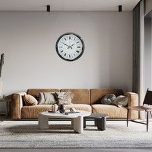 Egecen Krom Majestic 52 cm Metal Duvar Saati