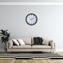 Egecen Siyah Prime Index 52 x 52 cm Duvar Saati
