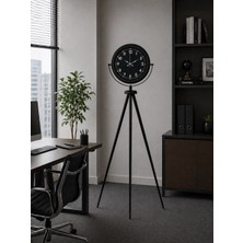Egecen Royal Black Tripod Ayaklı Modern Tasarım Saat