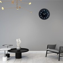 Egecen Midnight Black 40 cm Metal Duvar Saati
