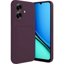 Egecen Mey Ithalat®  Realme Note 60 Kelvin Kartvizitli Silikon - Derin Mor