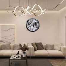 Egecen Silver Legacy World 60 x 60 cm Metal Duvar Saati