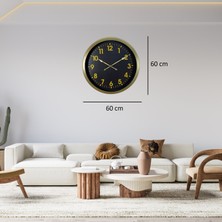 Egecen Vintage Klasik 60 x 60 cm Metal Duvar Saati