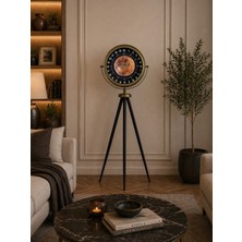 Egecen Eskitme 24 Saat Göstergeli Özel Tasarım Tripod Ayaklı Saat