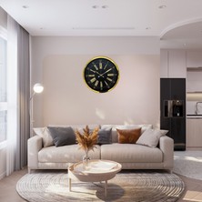 Egecen Golden Monarch 52 x 52 cm Duvar Saati