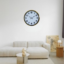 Egecen Gold Klasik 52 cm Metal Duvar Saati
