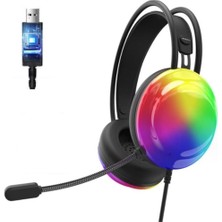 1001 Thinkplus G30B Siyah Rgb Oyuncu Kulaklığı,gaming,7.1 Surround,ışıklı,kulak Üstü Kulaklık