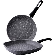 Ozka Concept 153.03.08.0354 Gris Bio Granit Grill Tavası, Medium